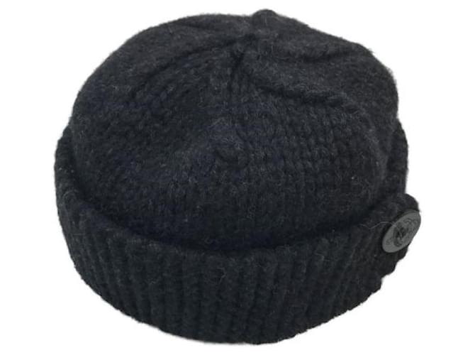 Autre Marque ***WTAPS (Robinets doublés)  bonnet tricoté Laine Noir  ref.1090128